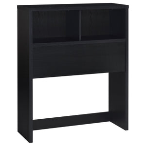 English Elm Geary Twin Bookcase Headboard Set with Nightstands Usb Charging Matte Finish Black B062S01695
