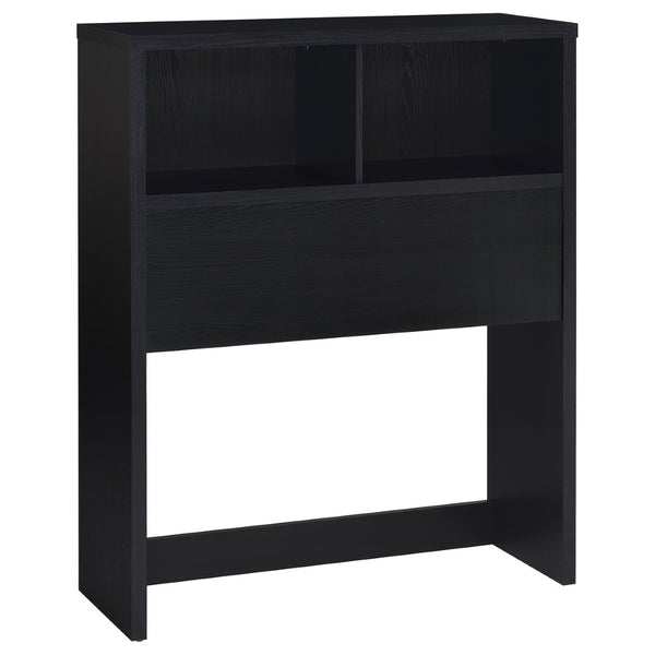 English Elm Geary Twin Bookcase Headboard Set with Nightstands Usb Charging Matte Finish Black B062S01695