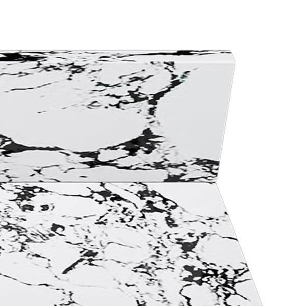 English Elm 37"X22" Bathroom Vanity Top With Undermount Sink & Backsplash - Durable, Easy-Clean Panda White Finish W509P362105