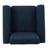 Christopher Knight Home® - Noble House - Freemont Dark Blue Fabric Club Chair