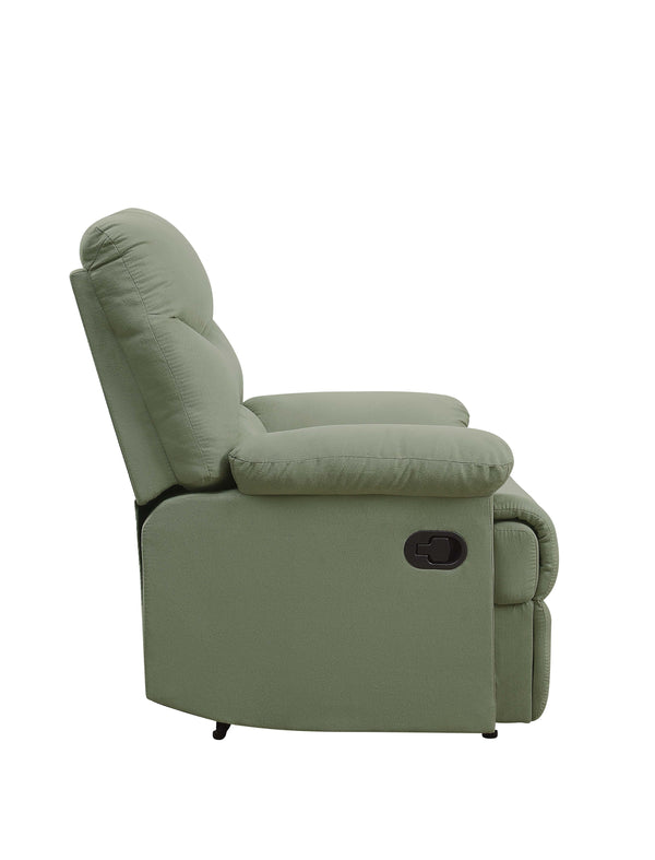 English Elm Sage Motion Recliner with Pillow-Top Arms, Microfiber Comfort, External Latch, 3" Wall Clearance, Durable Frame B062P192754