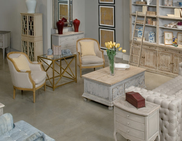 Sarreid Neo Classical Side Table - Elegant Iron Design With Gold Finish & Glass Top For Timeless Décor Gold  30913