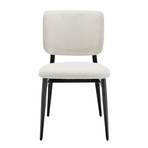 EuroStyle Felipe Contract Grade Leatherette Dining Chair with Powder Coated Steel Base Beige 30948-BG