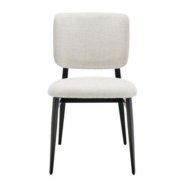 EuroStyle Felipe Contract Grade Leatherette Dining Chair with Powder Coated Steel Base Beige 30948-BG