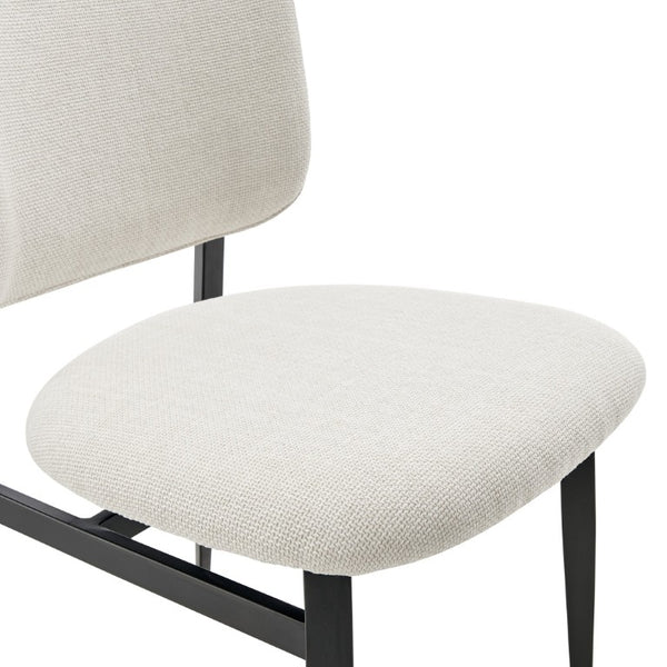EuroStyle Felipe Contract Grade Leatherette Dining Chair with Powder Coated Steel Base Beige 30948-BG