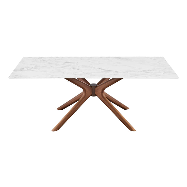 EuroStyle Maurice 79" Rectangle Dining Table White 30962WHT-KIT