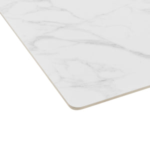 EuroStyle Maurice 79" Rectangle Dining Table White 30962WHT-KIT