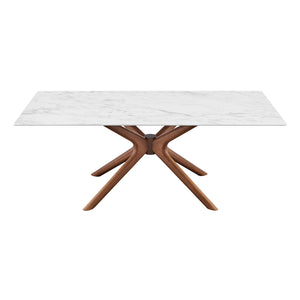 EuroStyle Maurice 79" Rectangle Dining Table White 30962WHT-KIT