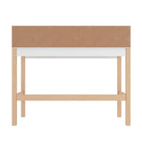 Manhattan Comfort Bowery Mid-Century Modern Desk White and Oak 309AMC157