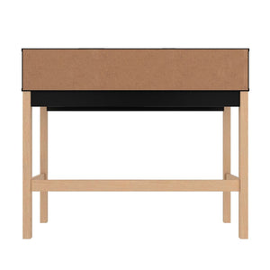 Manhattan Comfort Bowery Mid-Century Modern Desk Black and Oak 309AMC182