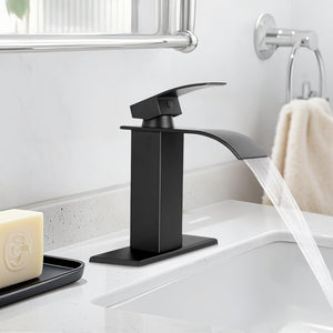 English Elm Single Handle Bathroom Faucet - Matte Black Stainless Steel Lavatory Faucet For Modern Spaces P1 T3177P388146-GIGA