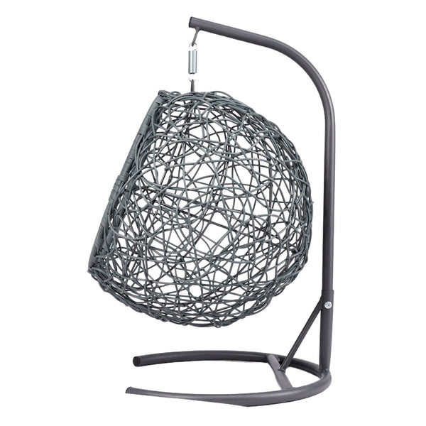 English Elm Cat Swing Bed With Stand & Removable Cushion - Stylish Egg Chair For Cozy Naps & Playtime Fun! W2500P283880