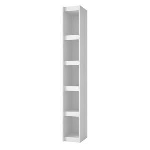 Manhattan Comfort Parana Mid-Century Modern Bookcase White 30AMC6