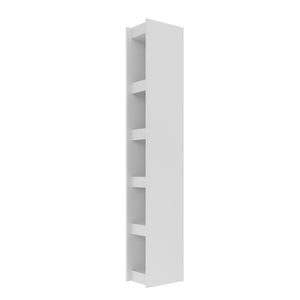 Manhattan Comfort Parana Mid-Century Modern Bookcase White 30AMC6