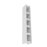 Manhattan Comfort Parana Mid-Century Modern Bookcase White 30AMC6