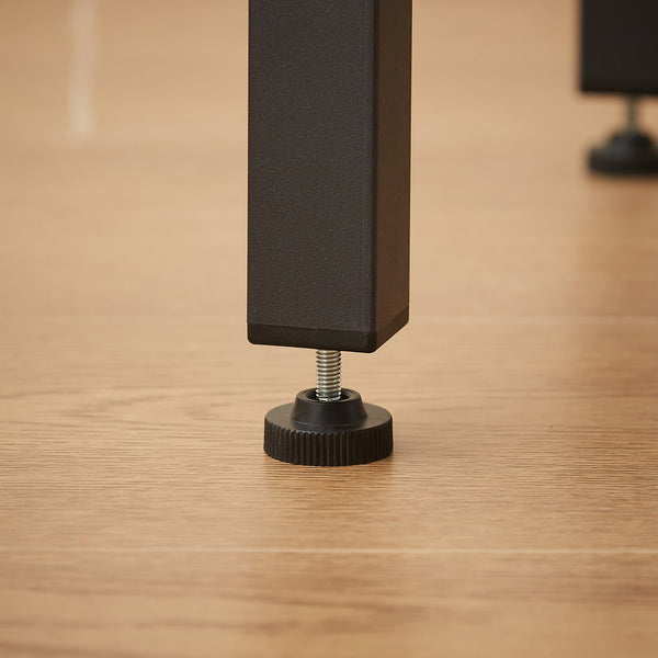 English Elm Pub Industrial Style 7-Piece High Dining Set with Steel Frame, PU Padded Bar Chairs, Adjustable Feet Rustic Brown W1668P193691