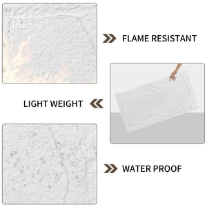 English Elm 3d Faux Stone Pu Wainscoting Panels Lightweight Waterproof Interior Accent Wall Set White Marble W347P478049