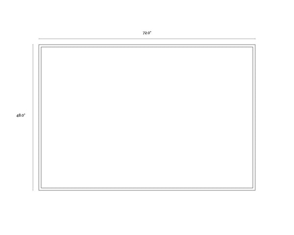 Sunpan Fleeting Wish Wall Art - Hand-Painted Greyscale Masterpiece in Black Floater Frame, 72"x48"