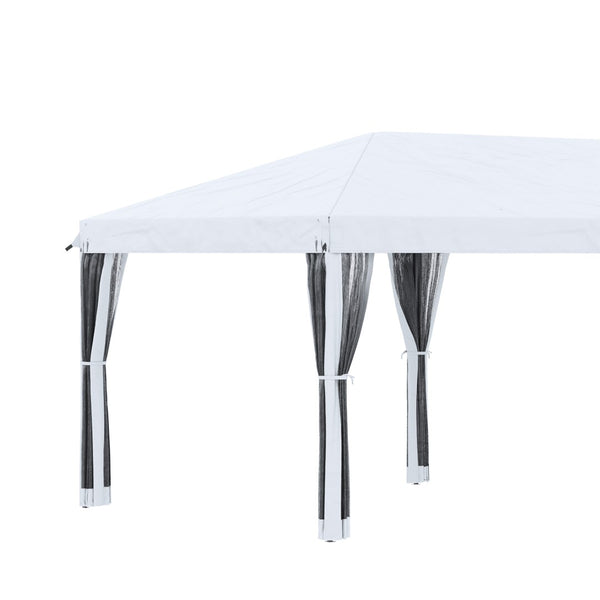 English Elm Outsunny 10' X 20' Heavy Duty Pop Up Canopy Tent With Netting, Ideal For Outdoor Events & Parties W2225P174246-GIGA