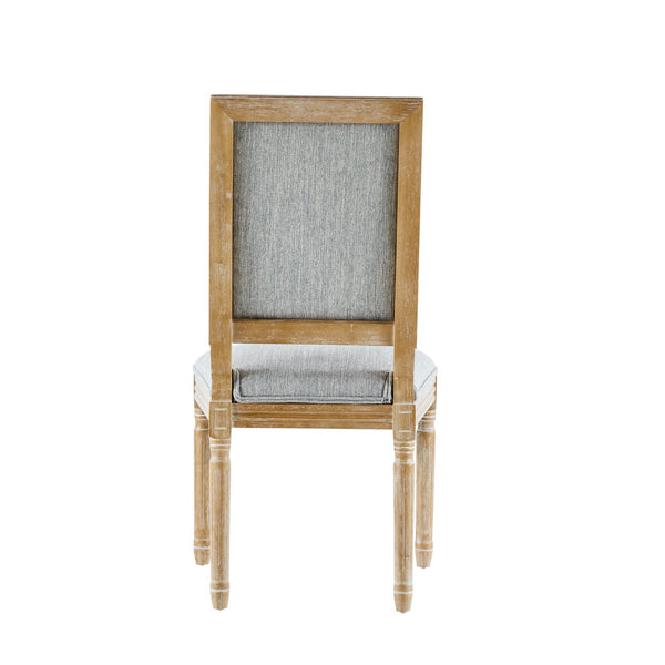 English Elm Christopher Knight Home® - [Set Of 2] French Country Dining Chairs - Vintage Cane Backrest & Plush Upholstered Seats - Rustic Elegance For Your Home N767P263677G