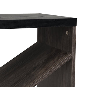 English Elm 70.87 Farmhouse Console Table with X-Frame Design, Detachable Extra-Long Entryway Shelf with Storage and Stable Thick-Plate Construction Black W2317P233346