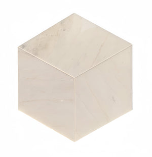 English Elm Hexagon Marble Tile: Snow Mountain White Natural Stone For Luxurious Walls & Floors, 12 Pcs Box W1696P262341