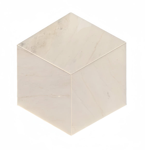 English Elm Hexagon Marble Tile: Snow Mountain White Natural Stone For Luxurious Walls & Floors, 12 Pcs Box W1696P262341