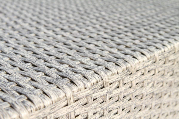 English Elm Patio Grey Mix Wicker Lounge Chairs with Aluminum Frames, 5" Cushions, Weather-Resistant Coastal Style B120P205100