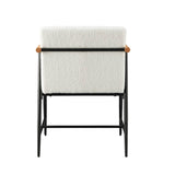 Christopher Knight Home® - Noble House - Dining Chair(Fabric-Beige+Plywood+Iron-Black)