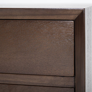 English Elm Christopher Knight Home® - Nightstand with 2 Drawers Mid-Century Acacia Wood, Splayed Legs, Brass Hardware, Easy-Glide Storage Brown 20.5 L x 17.5 W x 14.75 H N761P180219M