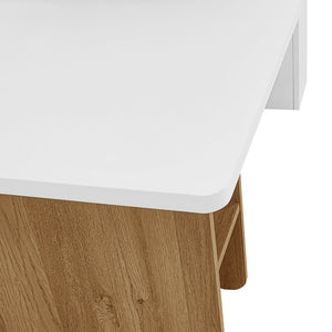 English Elm Vibe Nesting Coffee Tables Set Of 2 - Stylish Rectangular Farmhouse Design For Modern Living Spaces N724P294661K-GIGA