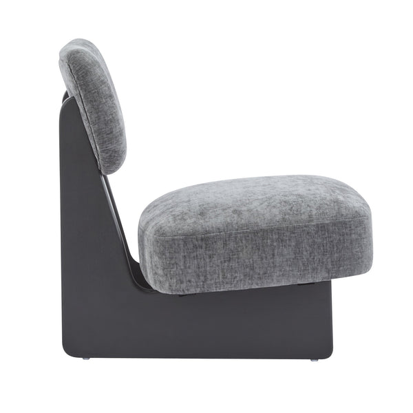 English Elm Christopher Knight Home® - [Set of 2] Modern Lounge Chair with Polyester Upholstery and Solid Wood Base — Minimalist Comfort for Home Black,Charcoal grey N767P241702C