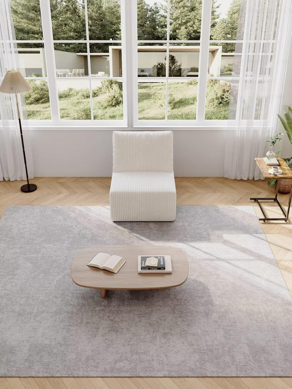 English Elm Single Corduroy Modular Seat Unit Cloud Cushion Comfort for Living Room Sectionals Beige W2656P312091