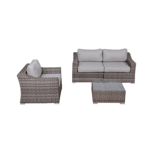 English Elm Fully Assembled Wicker 3-Person Outdoor Seating Set With Cushions - Durable, Stylish Comfort Ready To Use! B120S00036
