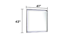 English Elm Fabio Contemporary Queen 5Pc Bedroom Set With Led Lighting, Diamond Accents & White Wood Finish P1 B009S01809-GIGA