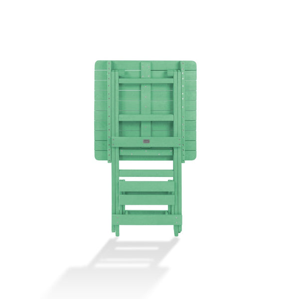 English Elm Summit Ridge Recycled Hdpe Outdoor Folding Bar Table Weather Resistant Eco Patio Green B2745P409713