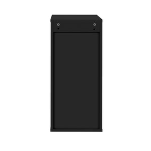 English Elm Wall Mounted Floating Cabinet with Adjustable Height and Modular Design for Custom Bathroom Storage Black N710P324099B