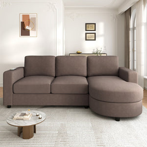 English Elm Swivel Barrel Accent Chair Chenille Tufted Round Club Seat for Living Room Lounge N719S002170D