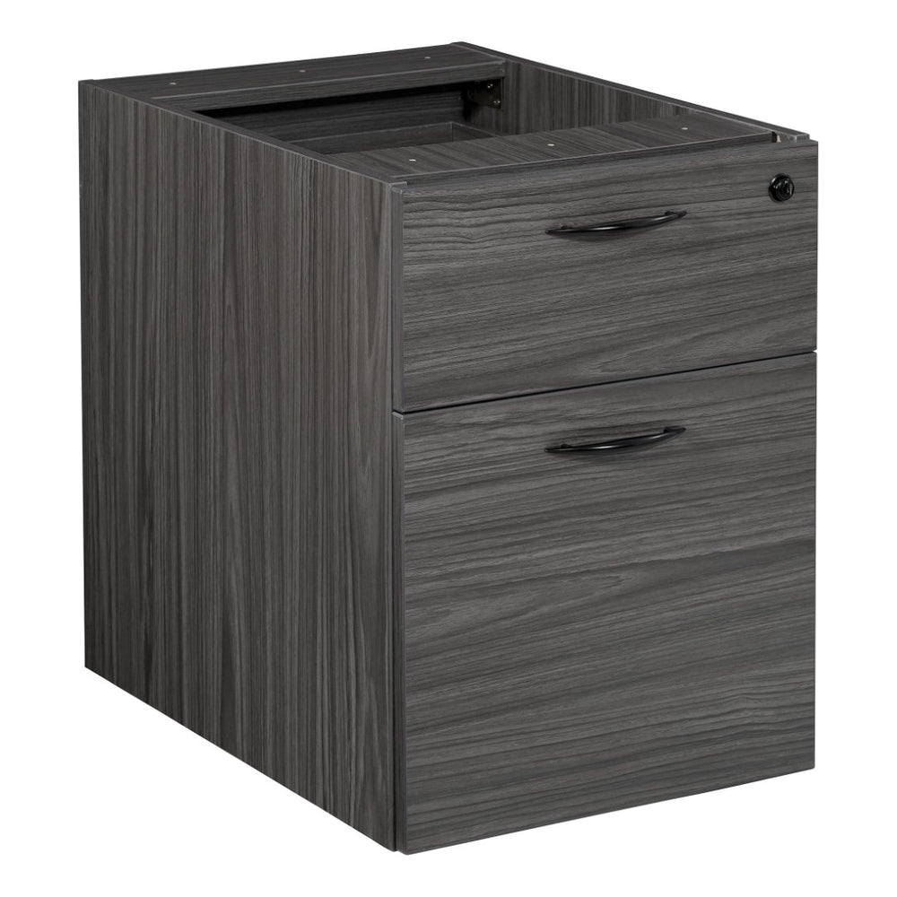 OSP Home Furnishings Napa Under Desk Hanging File Pedestal for Letter Legal Size Office Storage 18"D NAP-76-SGW