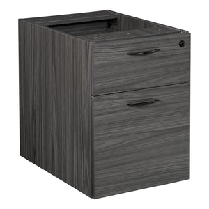 OSP Home Furnishings Napa Under Desk Hanging File Pedestal for Letter Legal Size Office Storage 18"D NAP-76-SGW