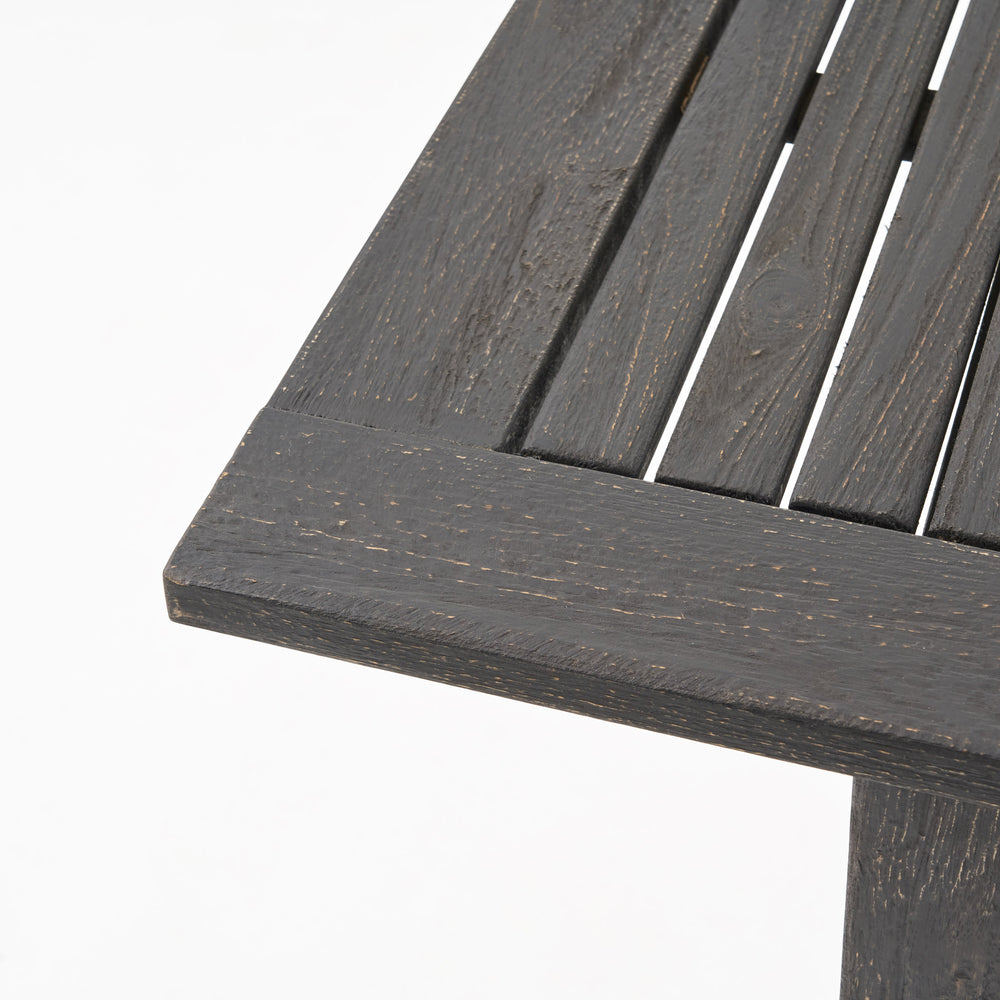 English Elm Christopher Knight Home® - Outdoor Expandable Acacia Wood Dining Table with Handcrafted Details, Seating for Large Gatherings DARK GREY 68892.00SGRY