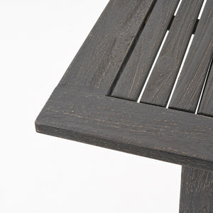 English Elm Christopher Knight Home® - Outdoor Expandable Acacia Wood Dining Table with Handcrafted Details, Seating for Large Gatherings DARK GREY 68892.00SGRY