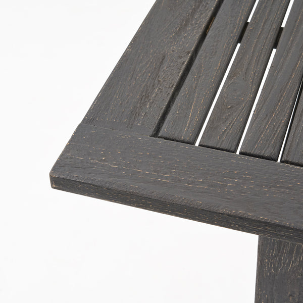 English Elm Christopher Knight Home® - Outdoor Expandable Acacia Wood Dining Table with Handcrafted Details, Seating for Large Gatherings DARK GREY 68892.00SGRY