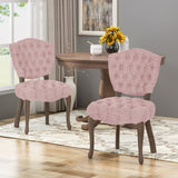 Christopher Knight Home® - Noble House - Crosswind Tufted Dining Chair With Cabriole Legs (Set Of 2)