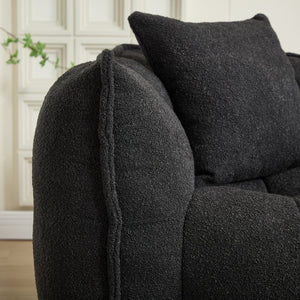 English Elm Soft Beanbag Chair For Two - High-Resilience Foam Comfort, Ideal For Gaming, Reading & Lounging W1996P309526-GIGA
