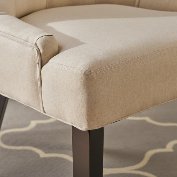 English Elm Christopher Knight Home® - Cheney Dining Chair Set Of 2 - Modern Beige Upholstered Chairs With Diamond Tufting For Comfort 54181.00F