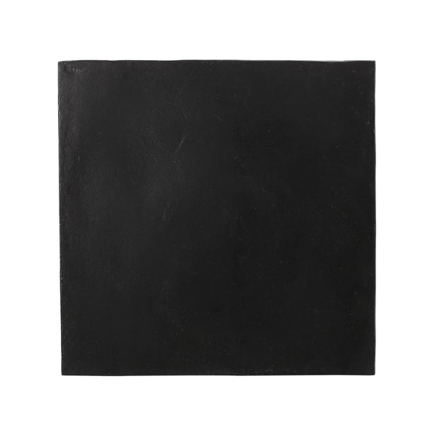 English Elm Christopher Knight Home® - ATHENA modern pedestal side table in lightweight concrete, minimalist outdoor/indoor accent, 17.25"w x 21.5"h Black 67584.00BLK