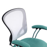 OSP Home Furnishings Gianna Task Chair White/Linen Turquoise