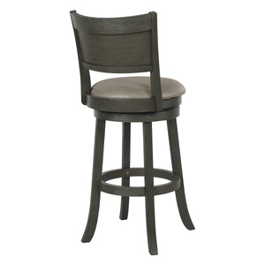 OSP Home Furnishings Swivel Stool 30" Dove / Antique Grey