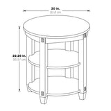 OSP Home Furnishings Lane End Table Espresso